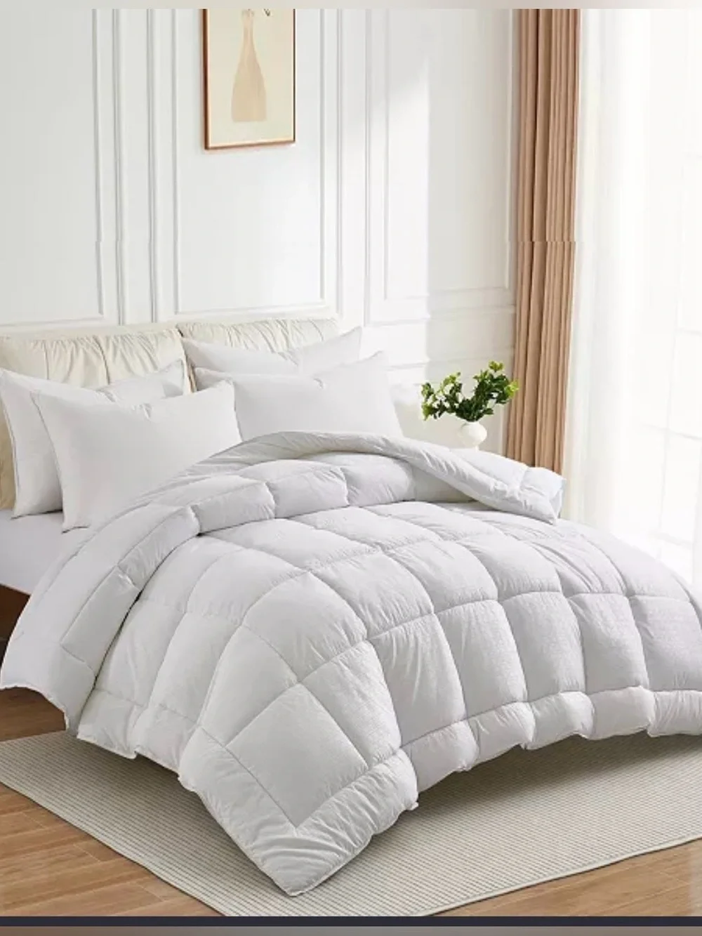 New Macys Home x Unikome Down Alternative Quilted King Comforter Hypoallergenic